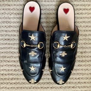 Gucci Princetown Bee Star mule size 38
